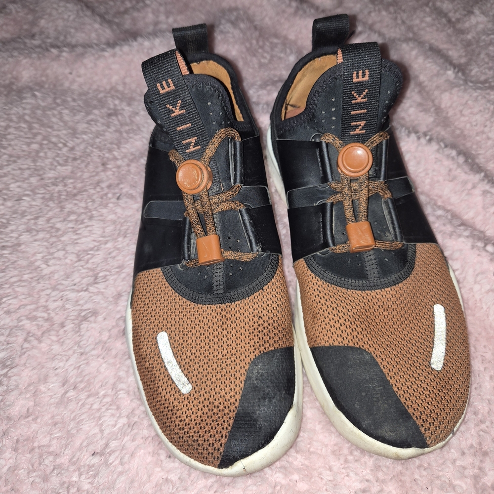 Nike Black and Orange Sneakers